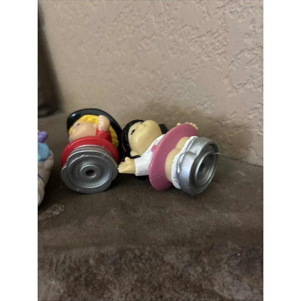 Fisher Price Little  People 4 Piece Lot Baby Fireman Girl Asian Girl